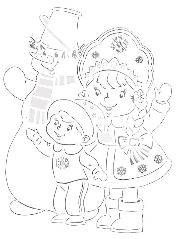 Новогодние вырезалки для детей