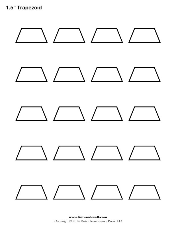 Макет трапеции из бумаги