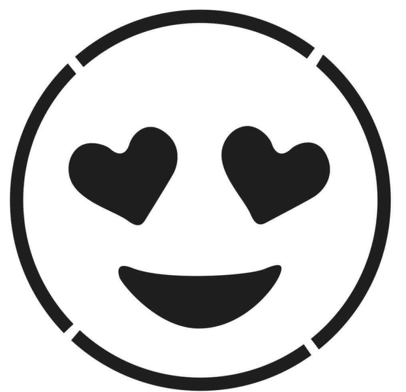 Смайл черно белый