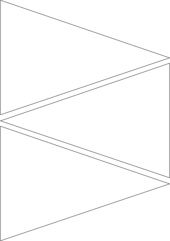 Макет флажка для печати