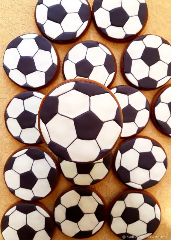 Пряничный футбольный мяч