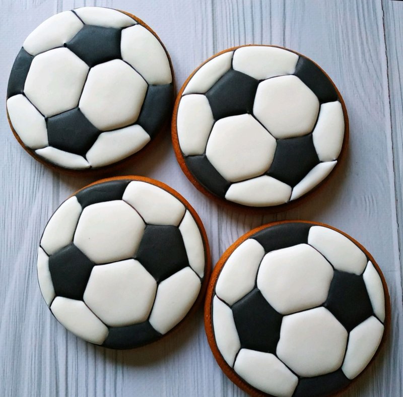Пряничный футбольный мяч