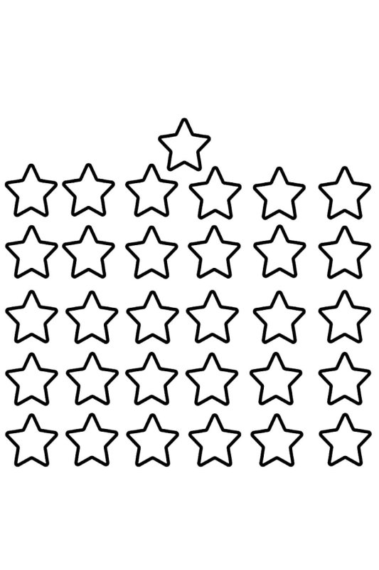 Звёздочки трафареты для вырезания