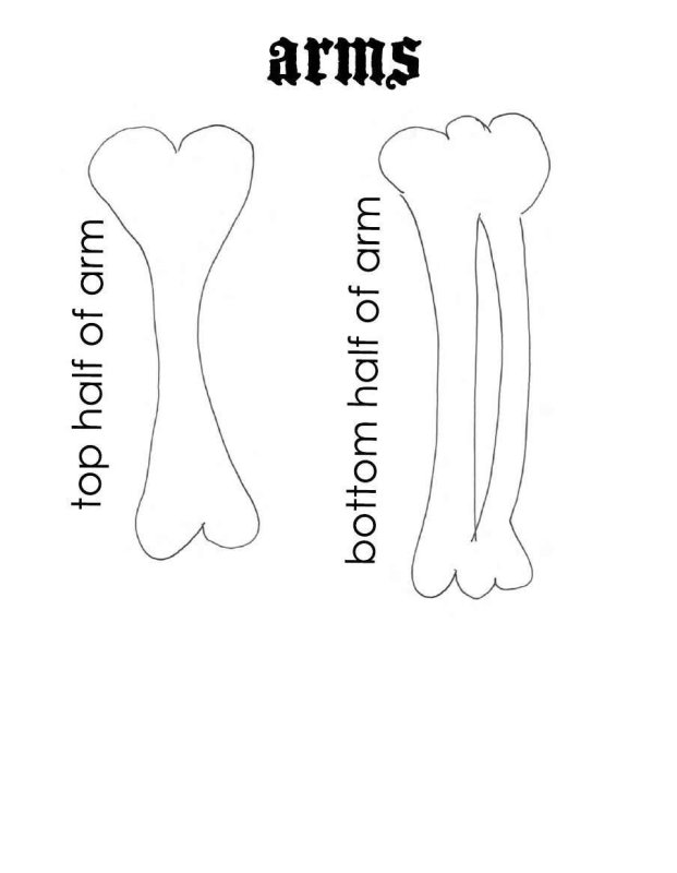 Выкройка костей Кощея Бессмертного