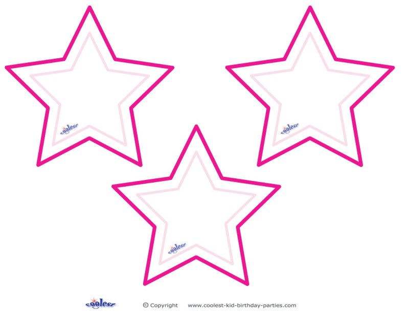 Трафарет Звёздочки