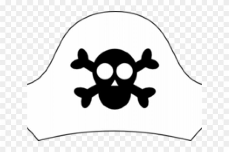 Трафарет пиратской треуголки