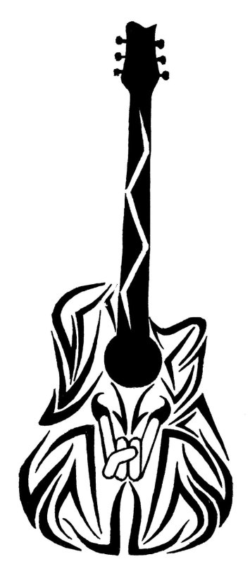 Гитара эскиз