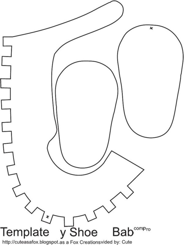 Кукольная обувь выкройки