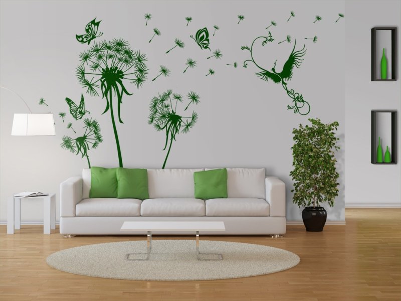 Роспись стен в интерьере