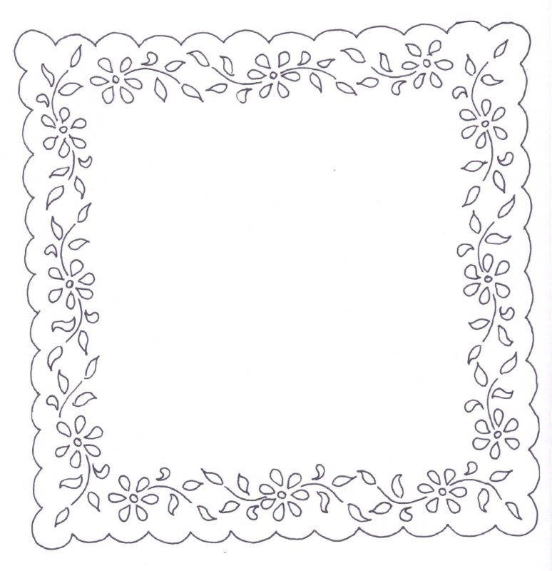 Платочки для рисования трафарет