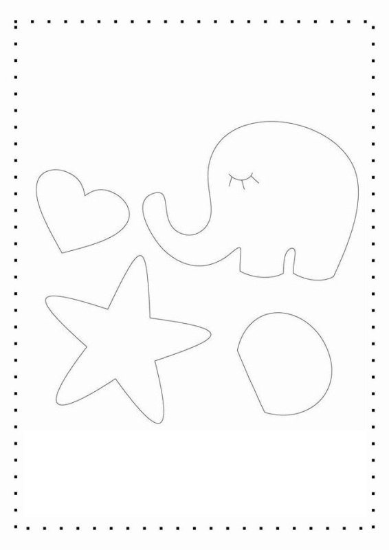 Заготовки для игрушек из фетра