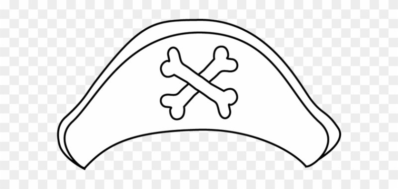 Шляпа пирата с рисунком