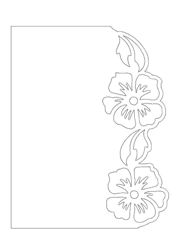 Трафарет для открытки