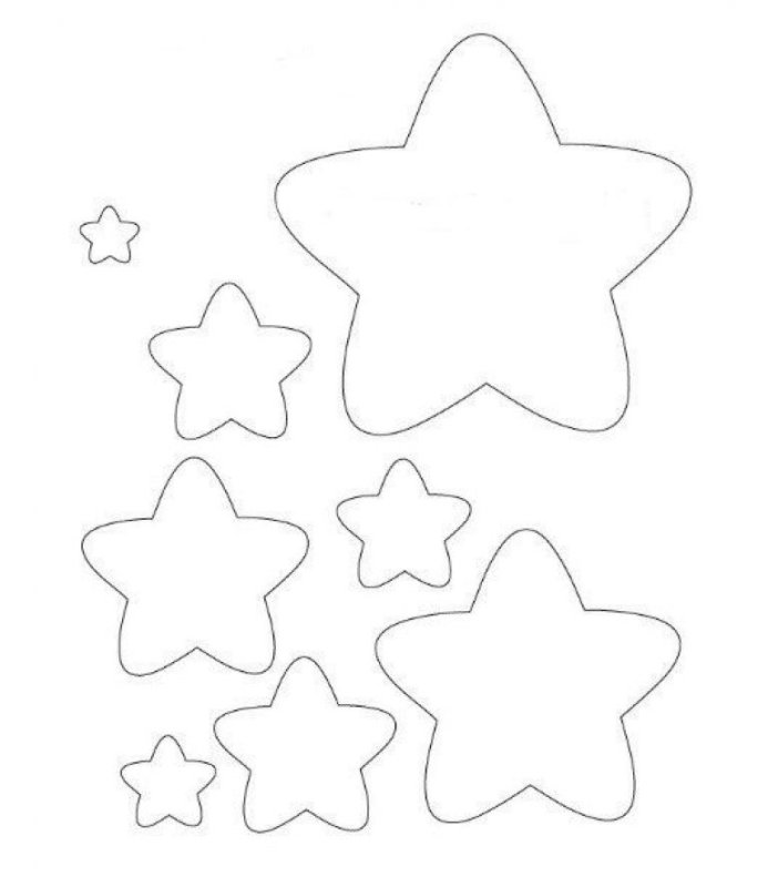 Звезда из фетра выкройка