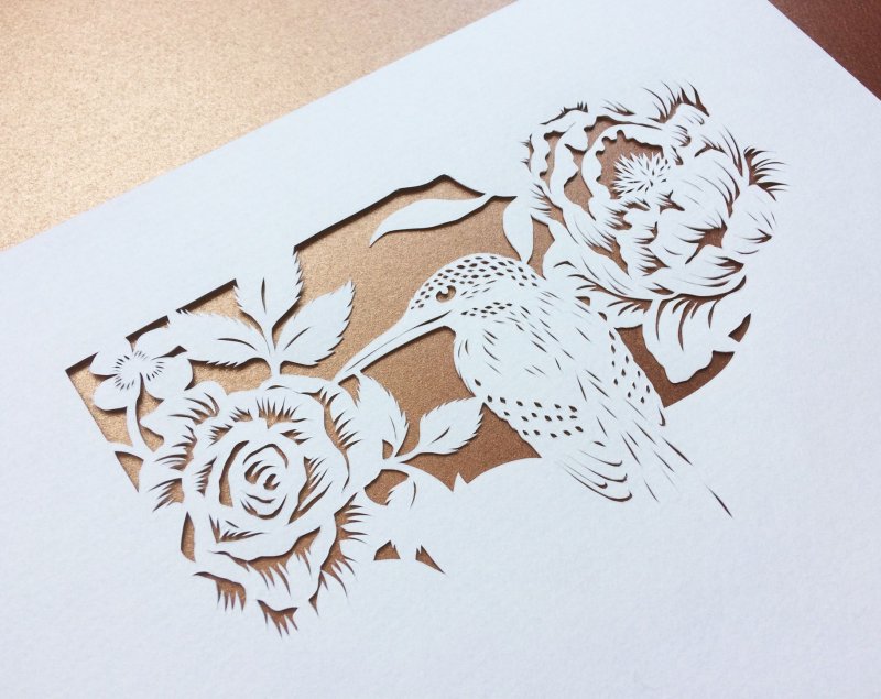 Трафарет для вырезания из бумаги