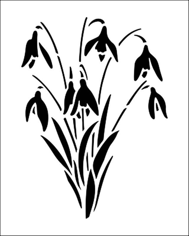 Силуэты весенних цветов