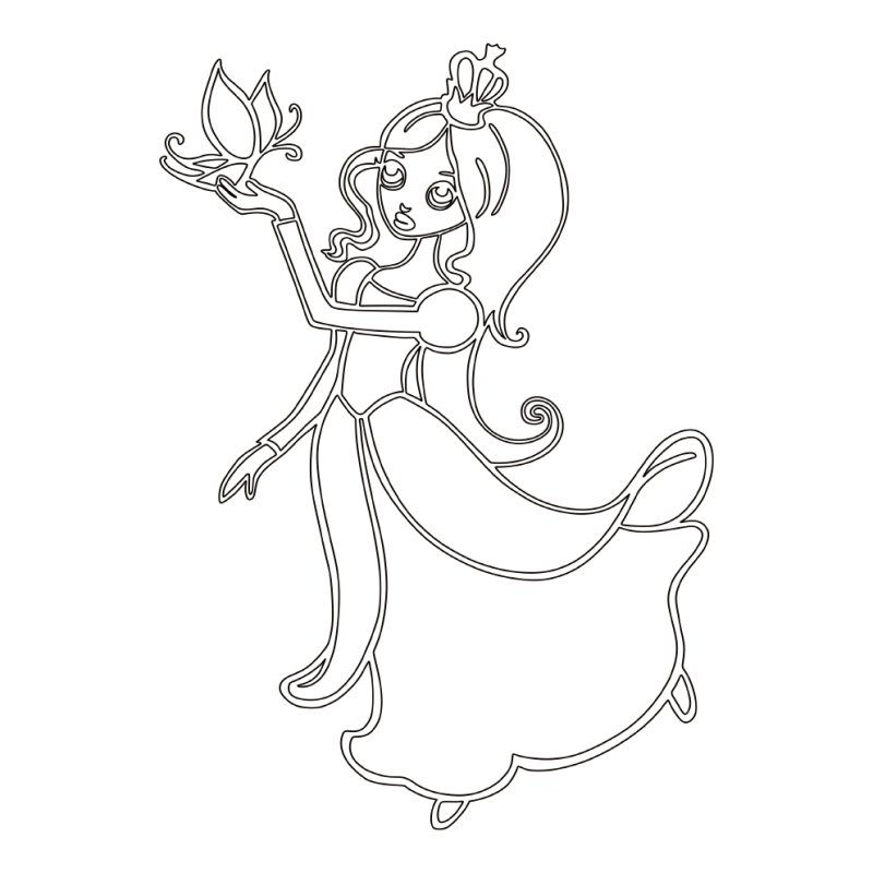 Трафареты принцесс для рисования