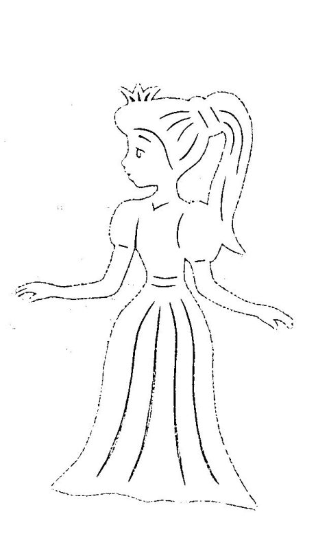 Вытынанка девочка