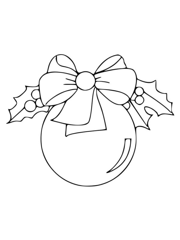 Шары на елку трафарет