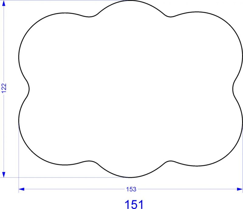 Рамка для пряника трафарет