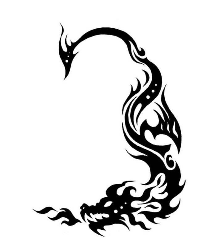 Дракон узор