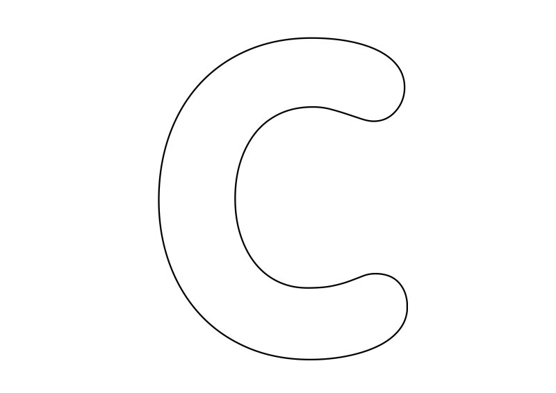 Буква з шаблон