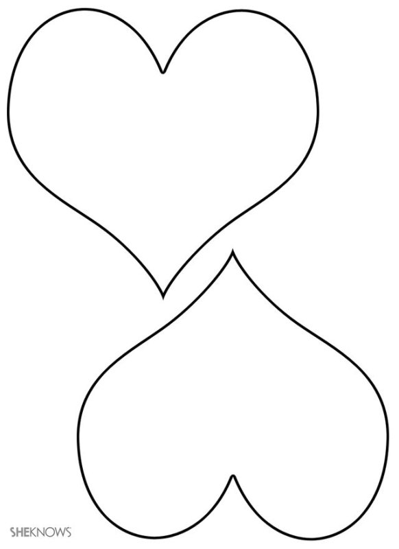 Сердечко шаблон