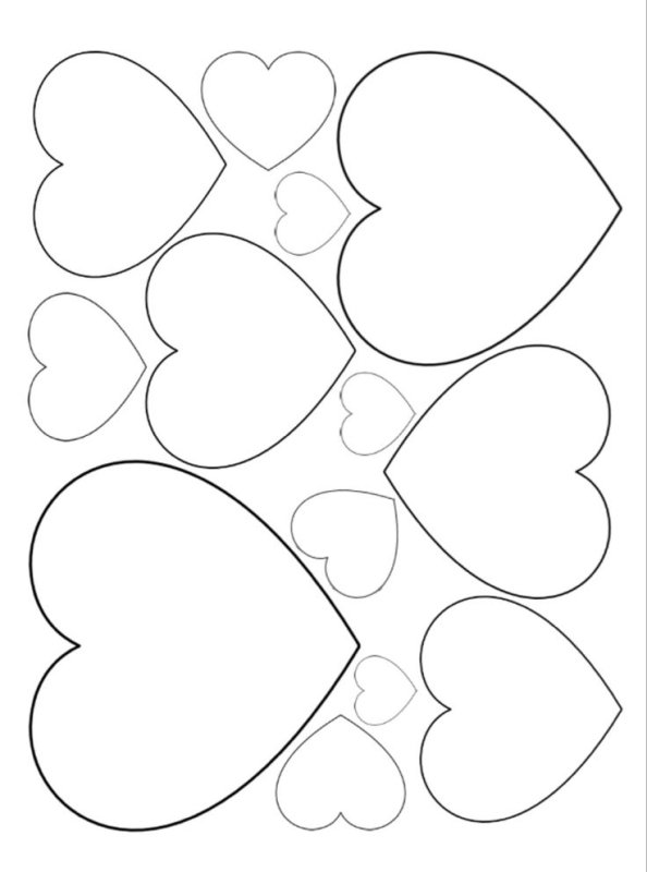 Сердечко шаблон