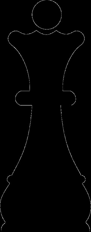 Шахматы черный Король белый ферзь