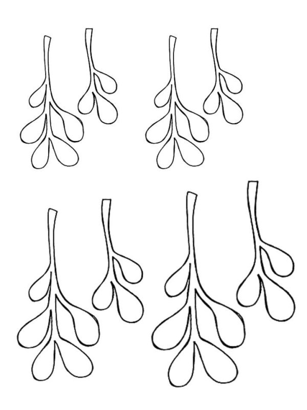 Веточки из фетра