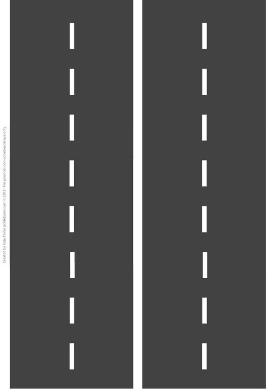 Дорожная разметка для макета