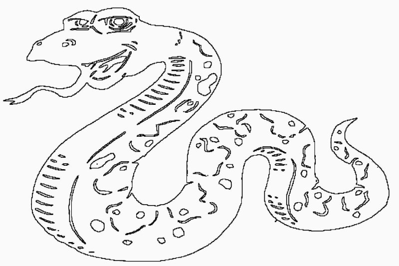 Трафарет змеи