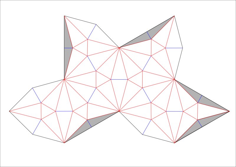 Малый Кубо-Кубо-октаэдр развертка