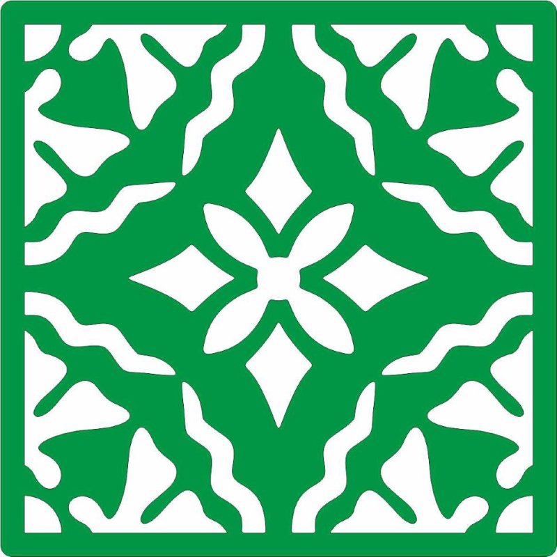 Трафарет плитка азулежу 10х10