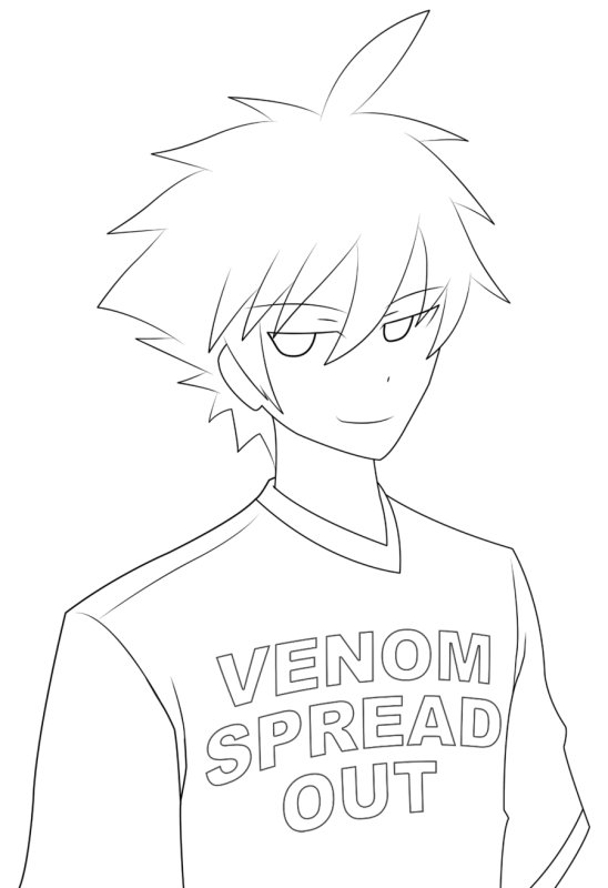 Рисунки для срисовки аниме мальчики