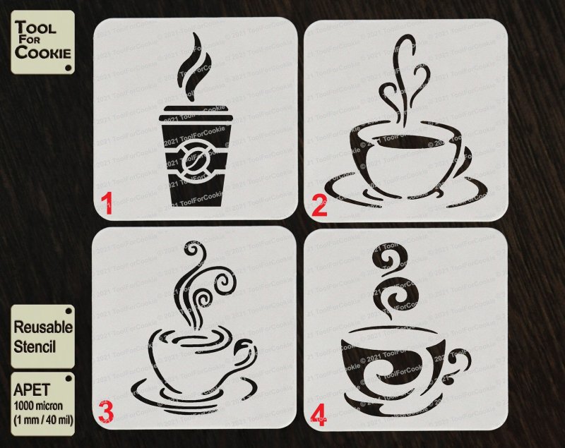 Трафареты для кофейни