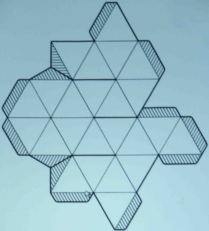 Малый Кубо-Кубо-октаэдр развертка