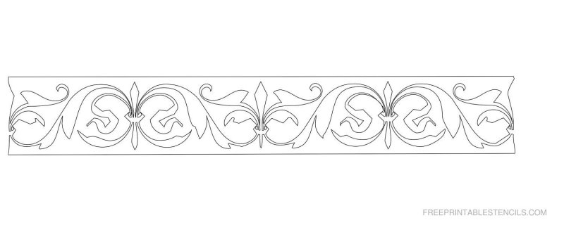 Бордюрные трафареты