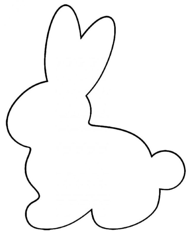 Трафарет зайчика