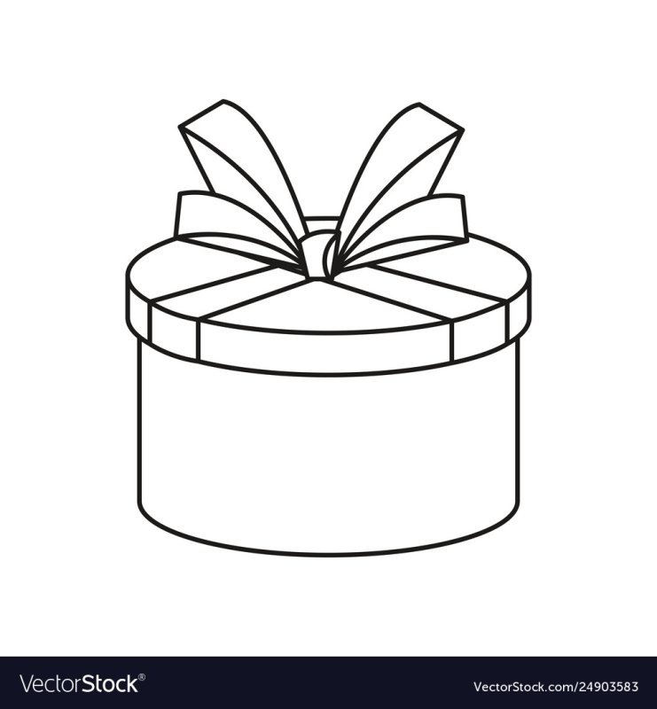 Подарок раскраска