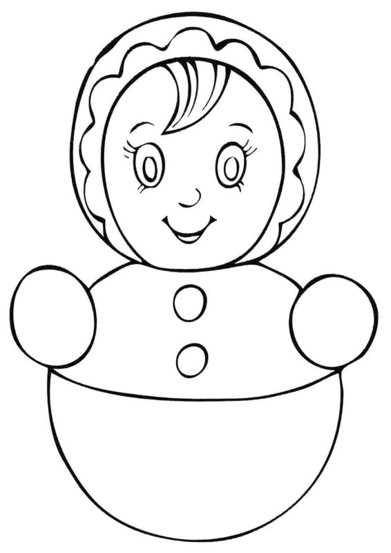 Раскраска для малышей. Игрушки