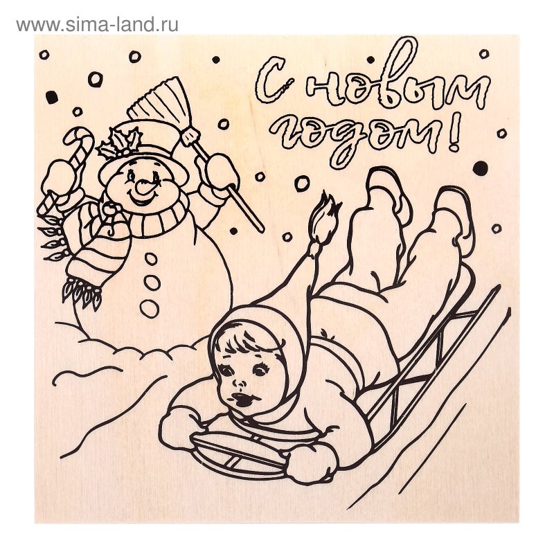 Новогодние рисунки для выжигания