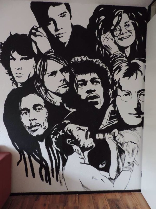 Трафарет Rock