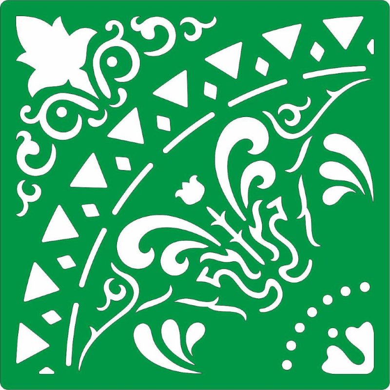 Трафарет на клеевой основе многоразовый