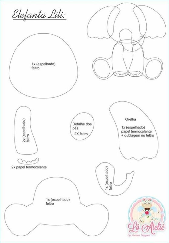 Игрушки из фетра выкройки