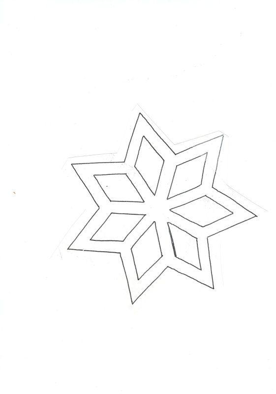 Новогодние трафареты на окна звездочки