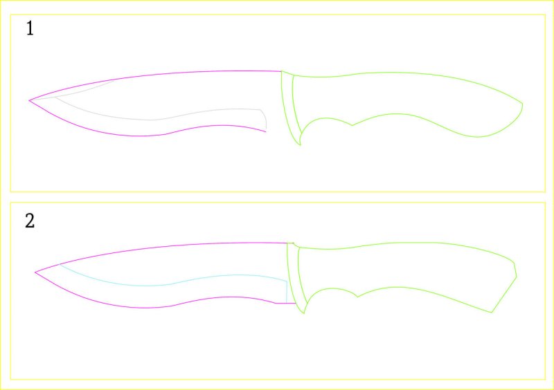 Рукоять для ножа трафареты