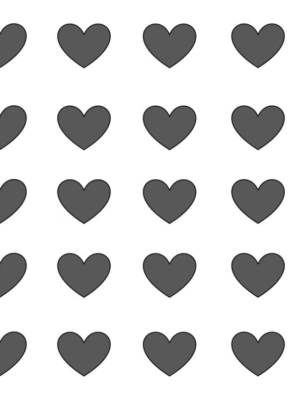 Сердечки для распечатки