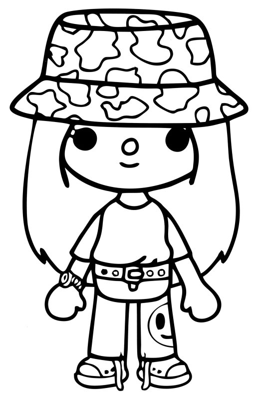 Раскраски для девочек тока бока