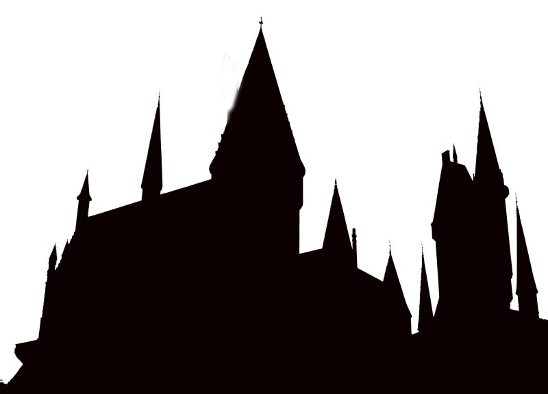 Хогвартс силуэт замка